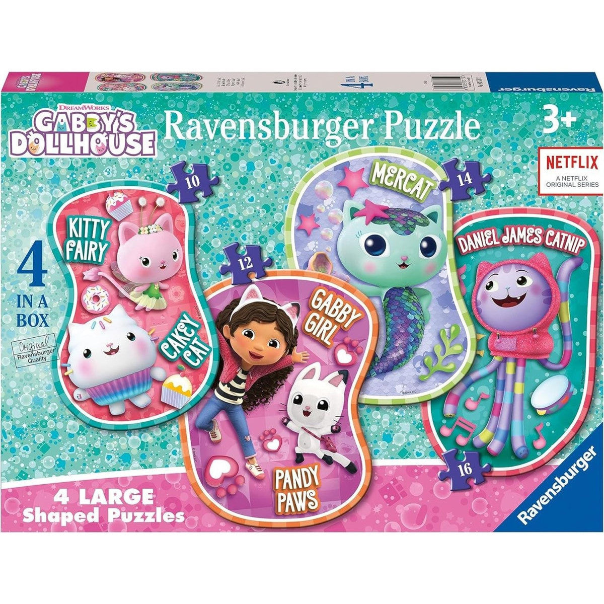 Ravensburger Gabby's Dollhouse 4 Large Shaped Puzzles – McGreevy's Toys ...