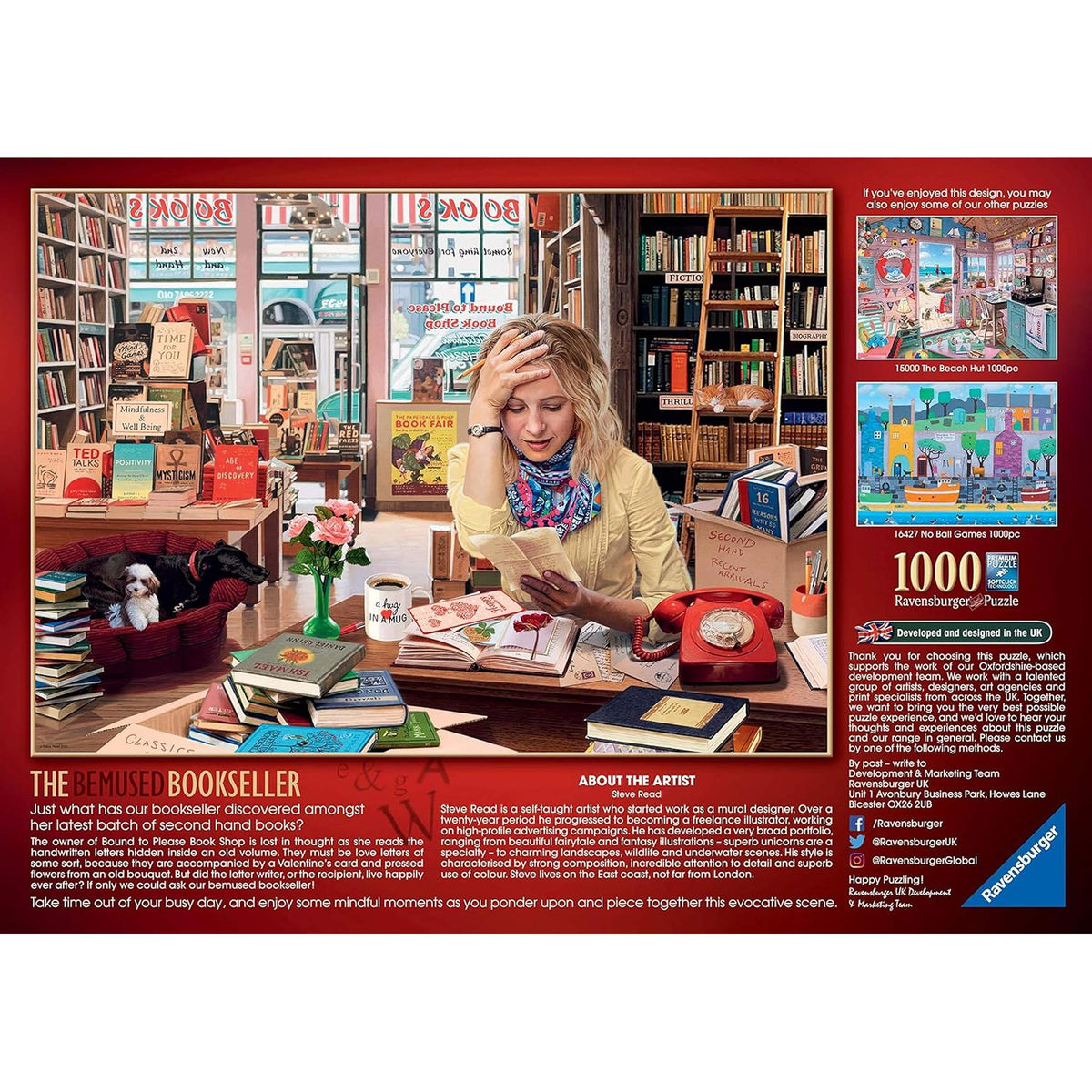 Ravensburger Puzzle: The Bemused Bookseller 1000-pcs