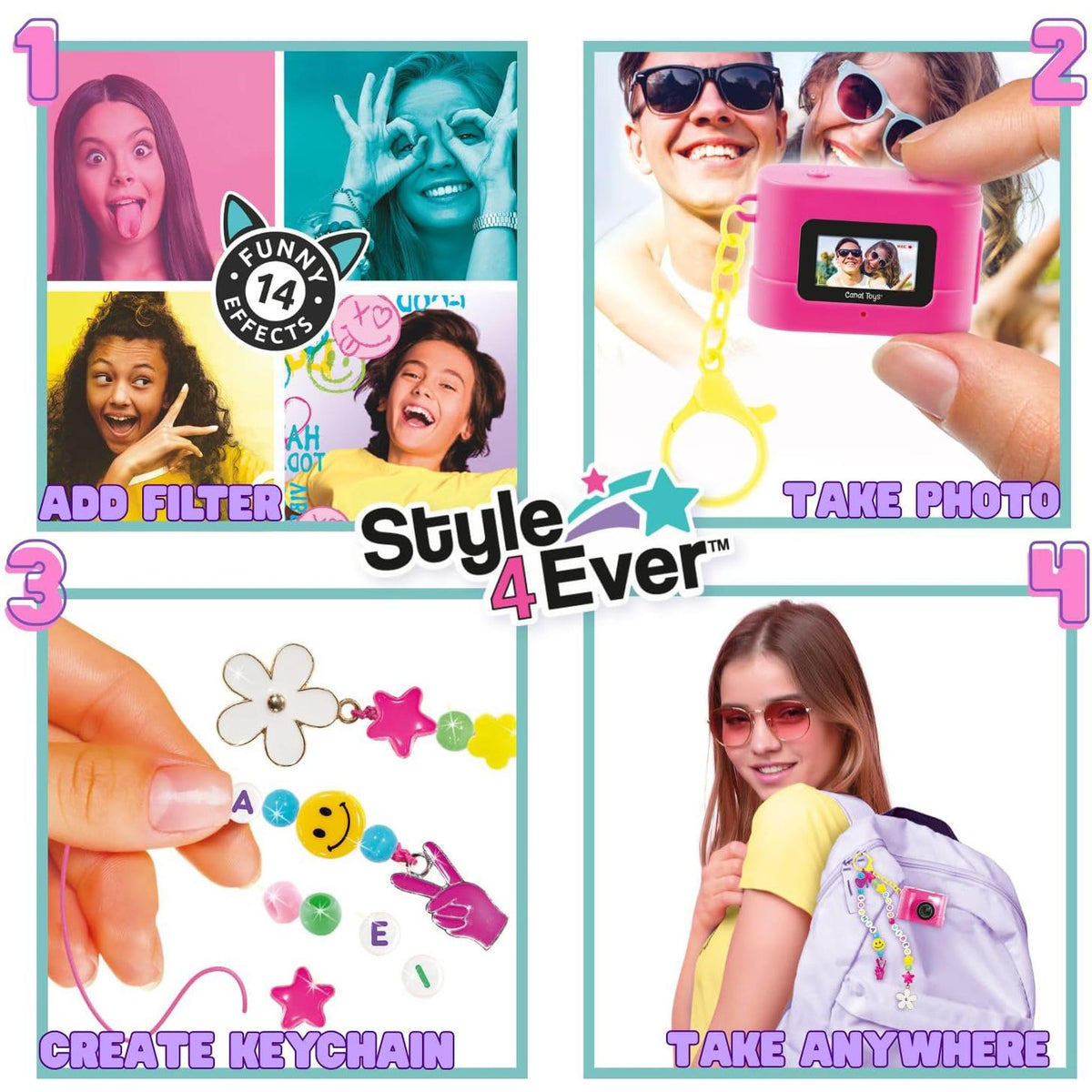 Style 4 Ever Mini Cam Bag Charm Kit