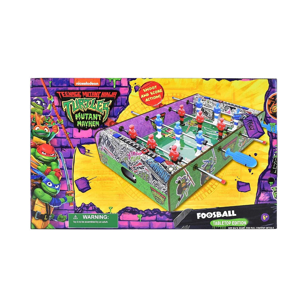 Tabletop Foosball: Teenage Mutant Ninja Turtles Mutant Mayhem