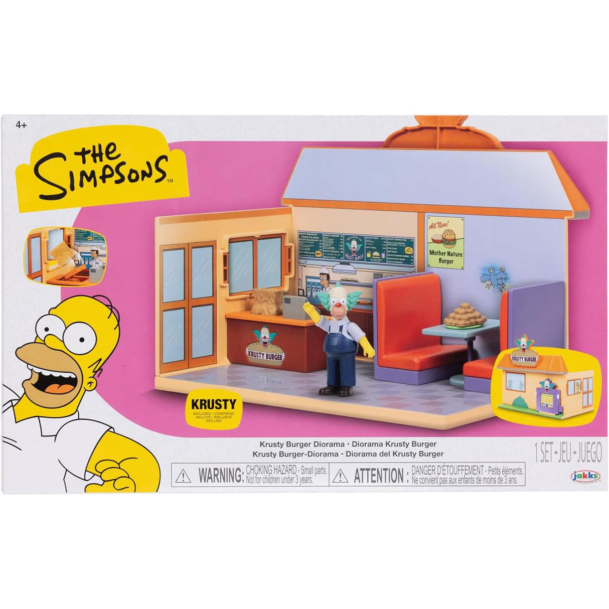 The Simpsons Krusty Burger Diorama Playset