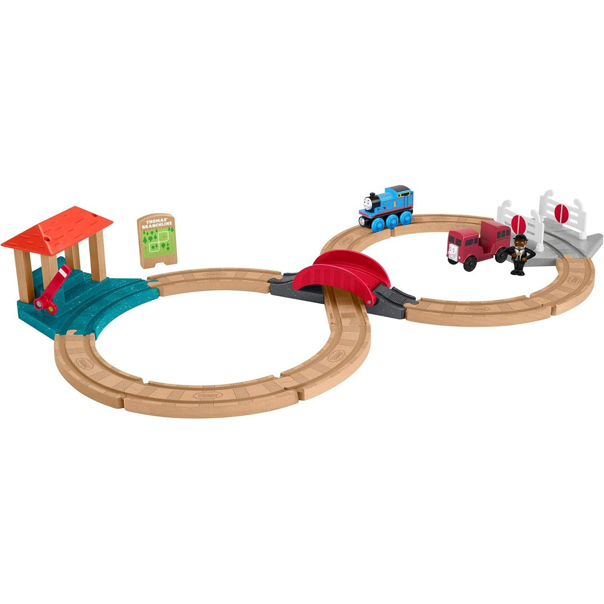 Thomas Friends Wooden Racing Figure-8 Train Set – McGreevy's