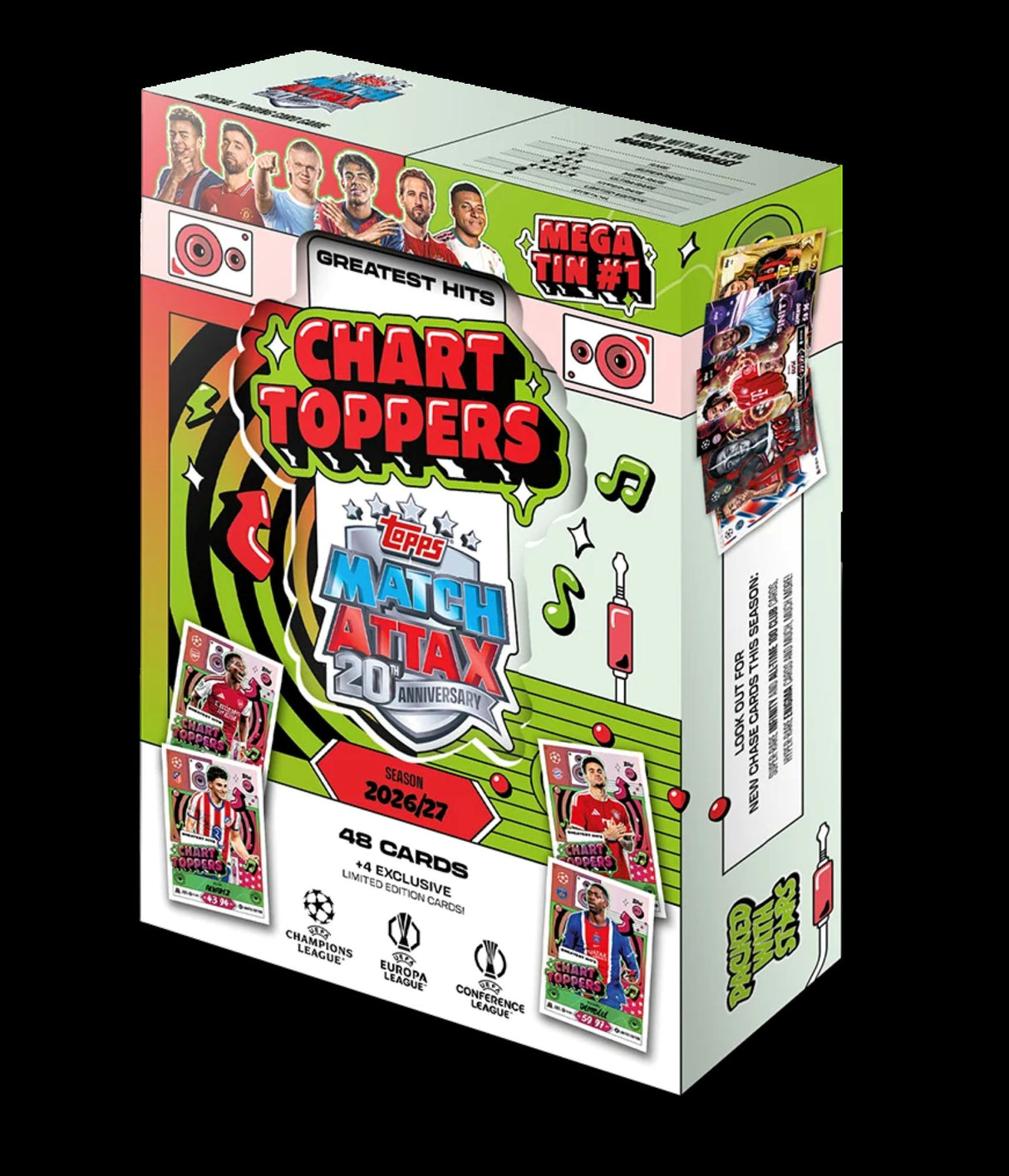 Topps Match Attax 20th Anniversary Trading Cards 2026/2027 Mega Tin Assortment