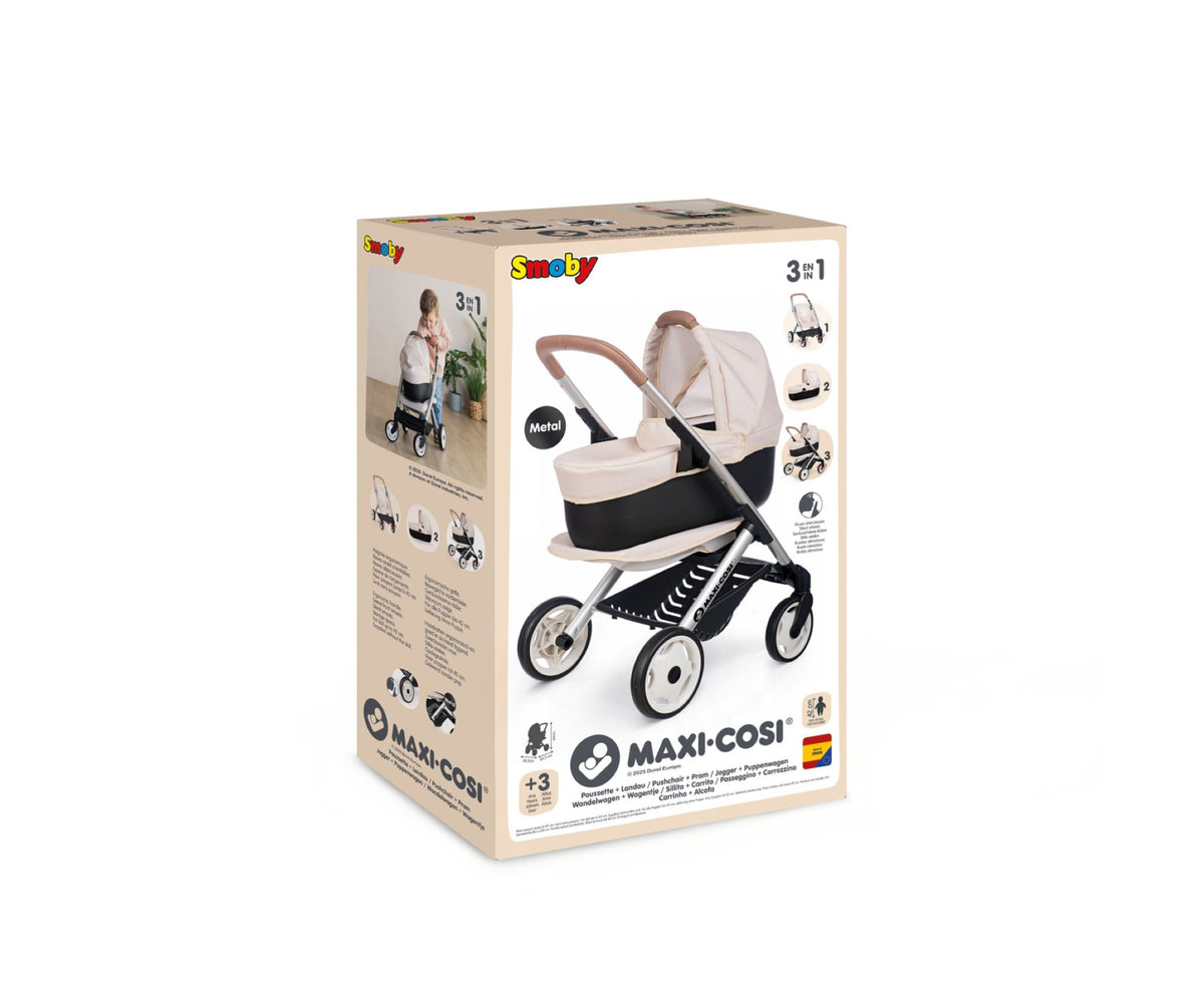 Smoby Maxi-Cosi Combi Pushchair + Pram Beige