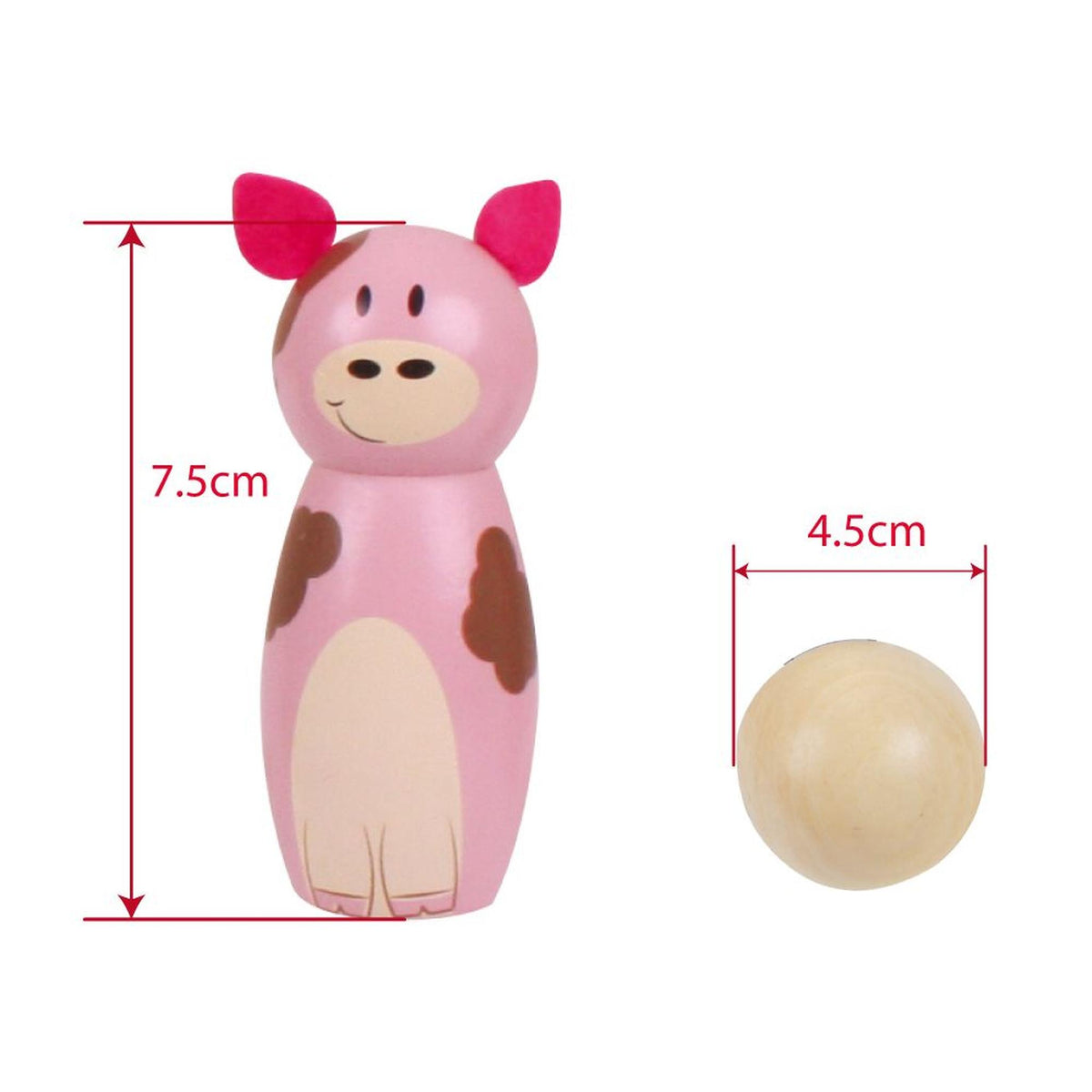 Bigjigs Farm Wooden Skittles