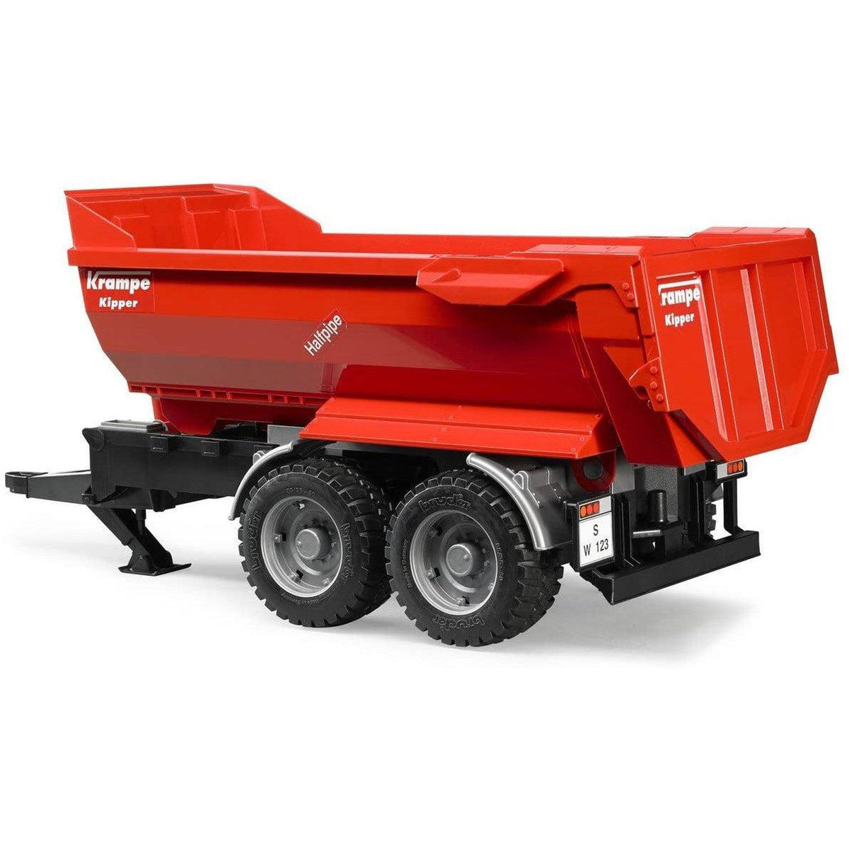 Bruder 2225 Krampe Tandem Halfpipe Tipping Trailer