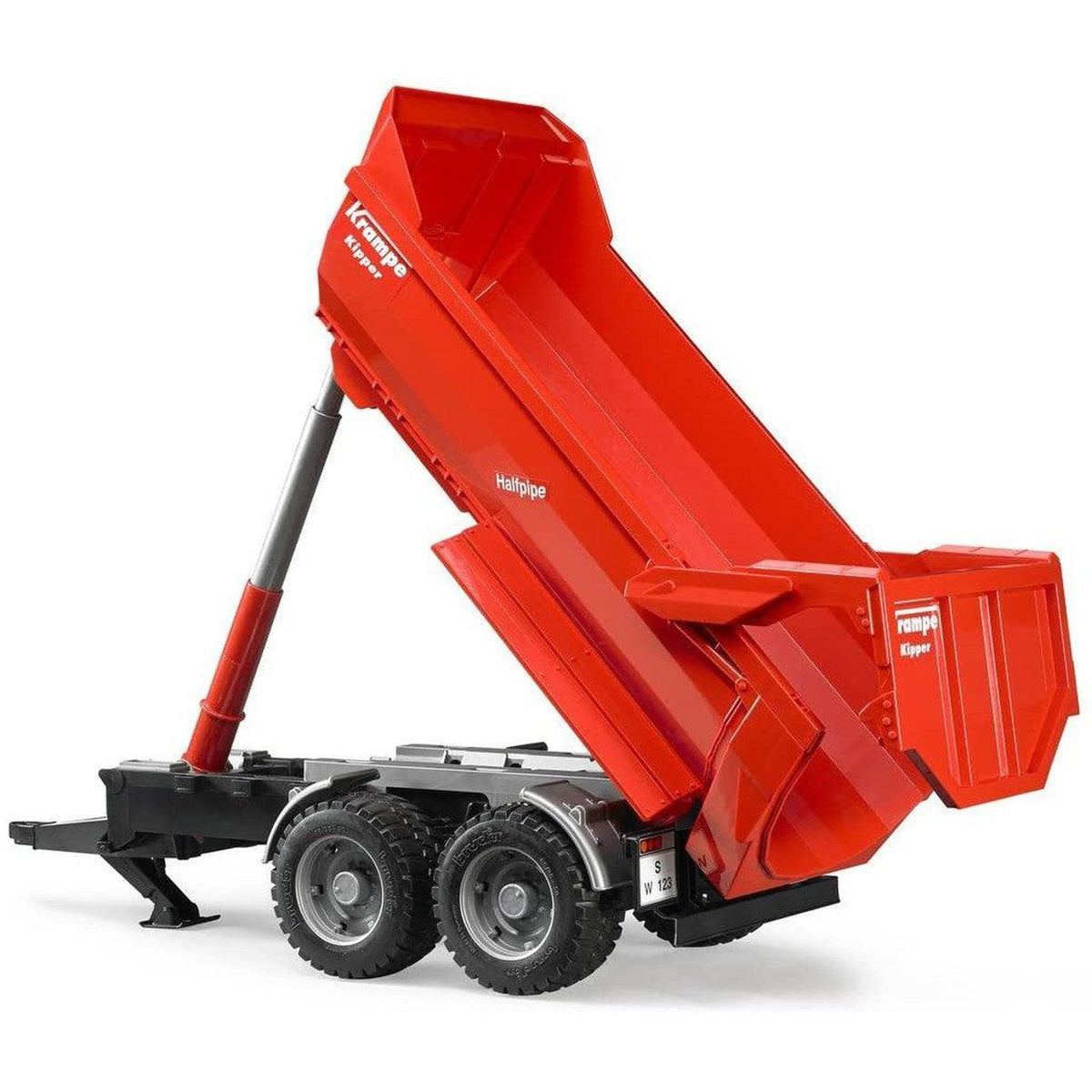 Bruder 2225 Krampe Tandem Halfpipe Tipping Trailer
