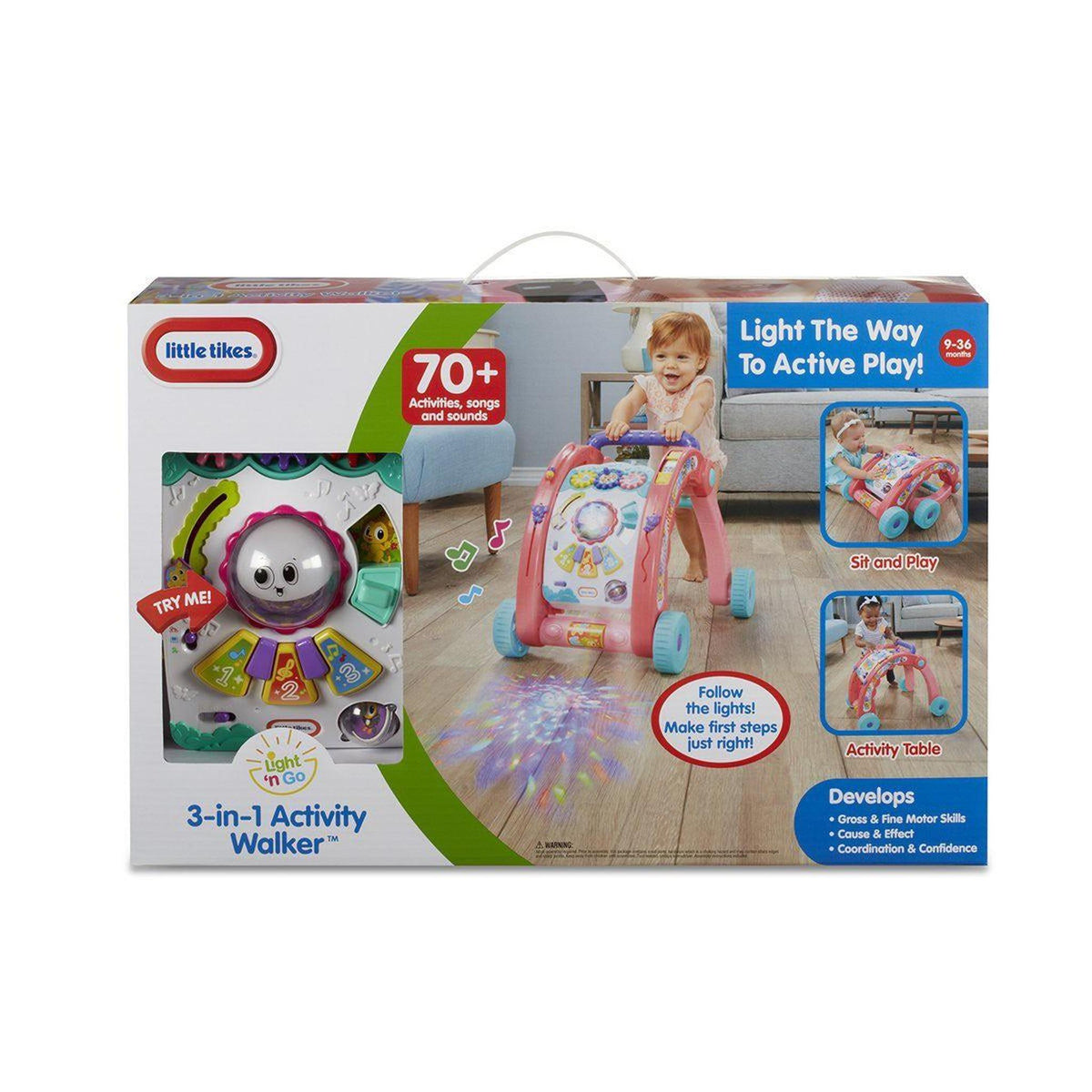 Little Tikes 3-in-1 Activity Walker Pink
