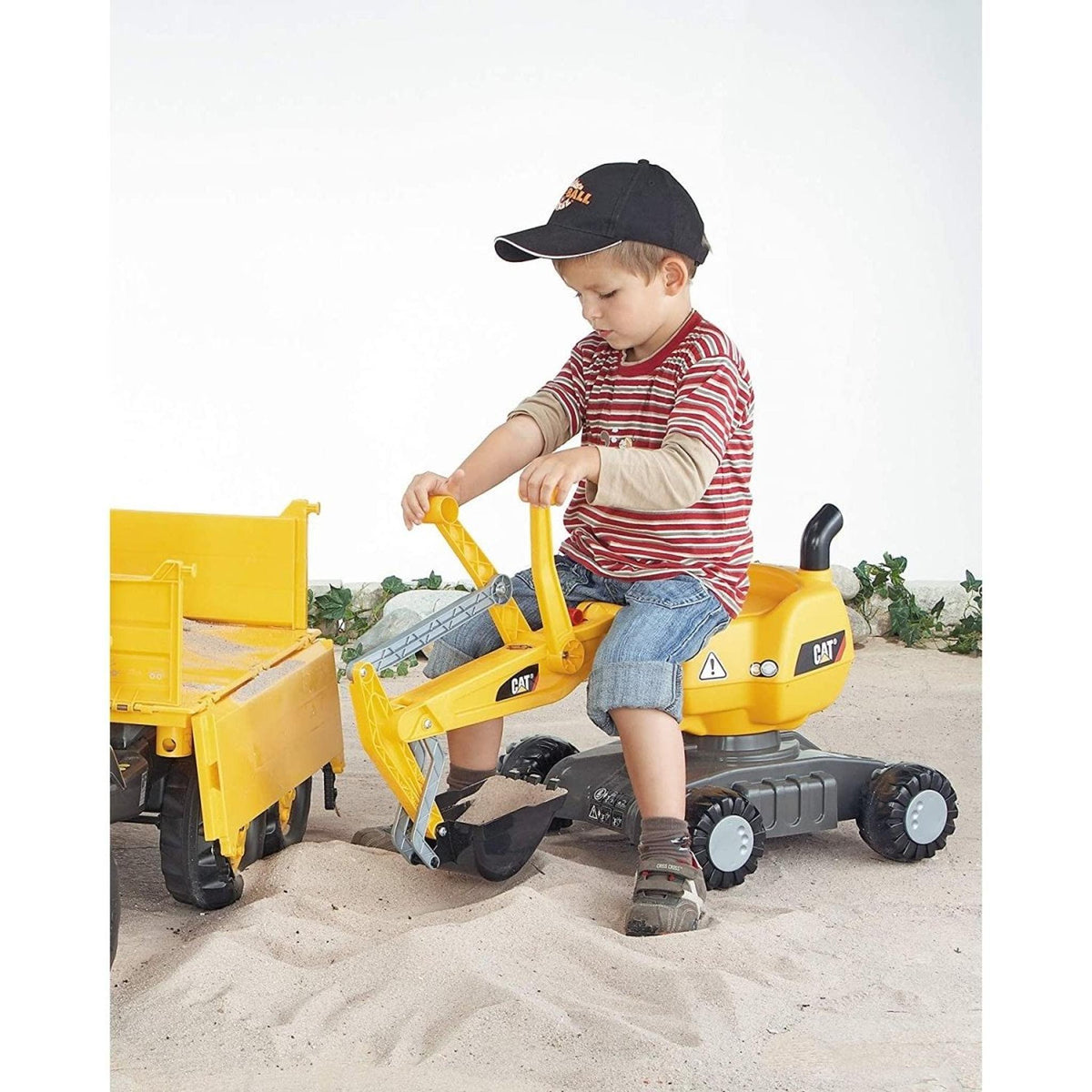 Rolly Ride-On CAT Excavator on Wheels
