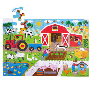 BIGJIGS Farmyard Floor Puzzle 48 Pieces - McGreevy's Toys Direct