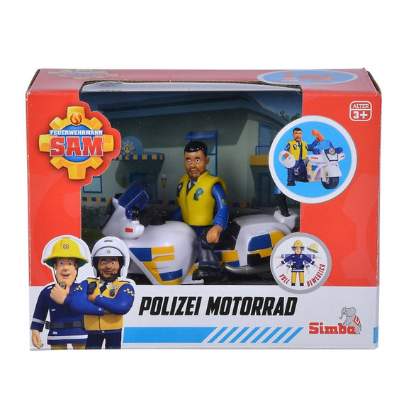 Fireman Sam Police Motorbike and Figure - McGreevy's Toys Direct