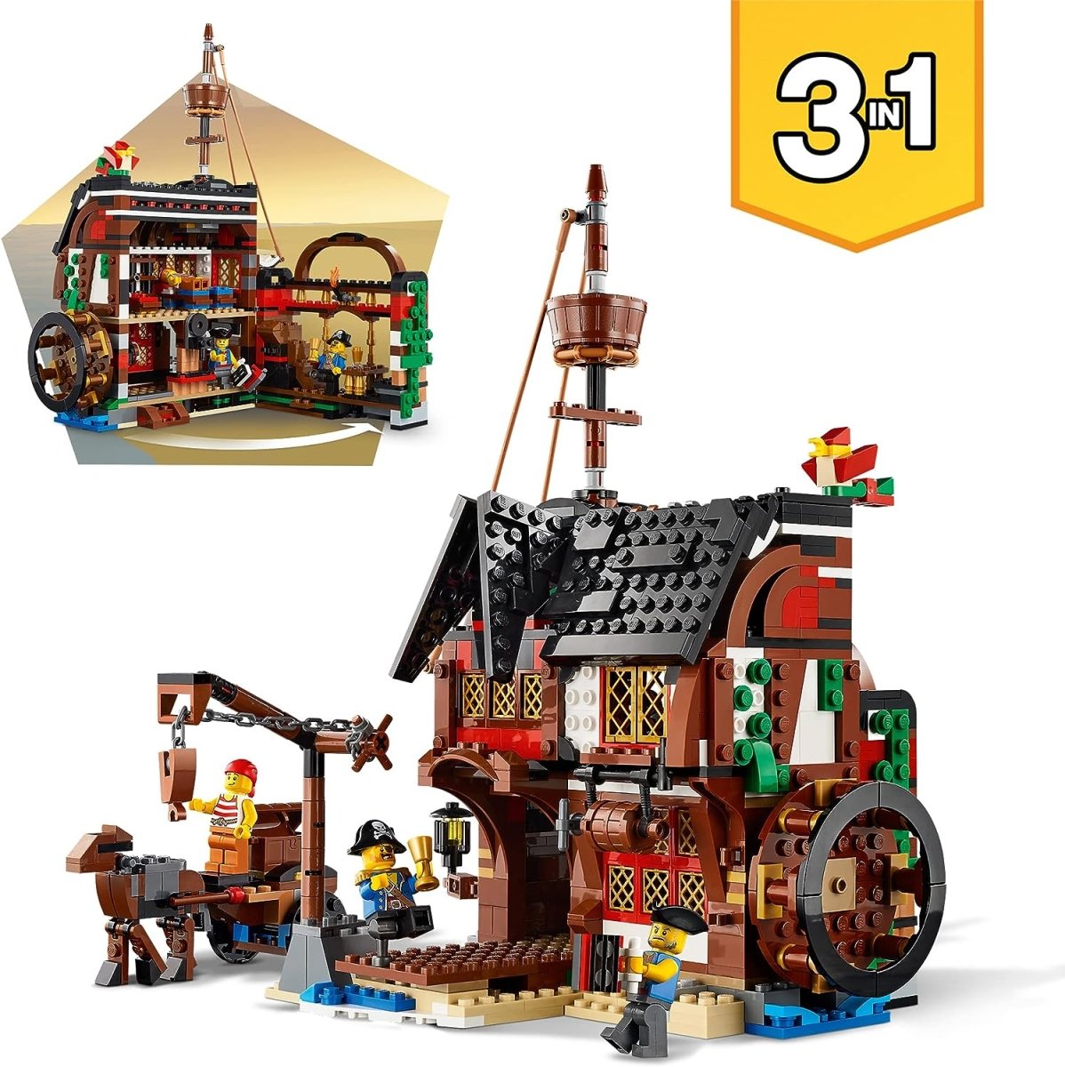 LEGO 31109 Creator 3 in 1 Pirate Ship McGreevy s Toys Direct