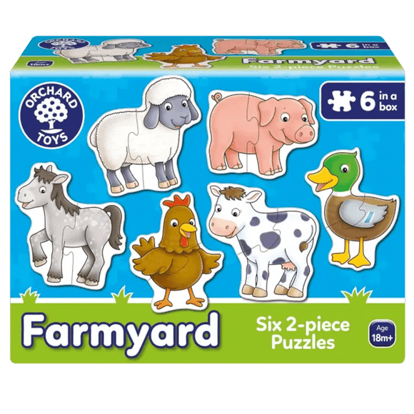 Orchard Toys Farmyard 2-Piece Jigsaw Puzzles - McGreevy's Toys Direct