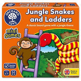 Orchard Toys Jungle Snakes & Ladders Mini Game - McGreevy's Toys Direct