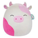 Squishmallows Caedyn - Pink Spotted Cow with Closed Eyes 16" - McGreevy's Toys Direct