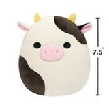 SQuishmallows Connor - Black and White Cow 7.5" - McGreevy's Toys Direct