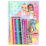 TOPModel Colouring Book with Pen Set