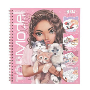 Create Your TOPModel Kitty Colouring Book