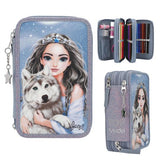 TOPModel Triple Pencil Case WOLF