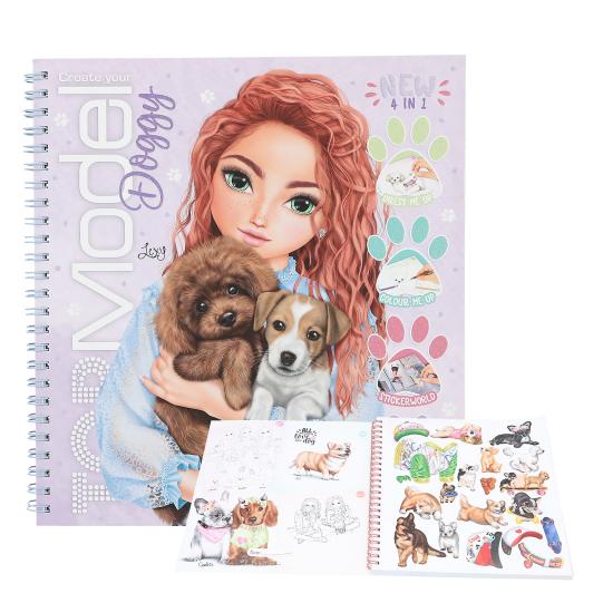 Create Your TOPModel Doggy Colouring Book