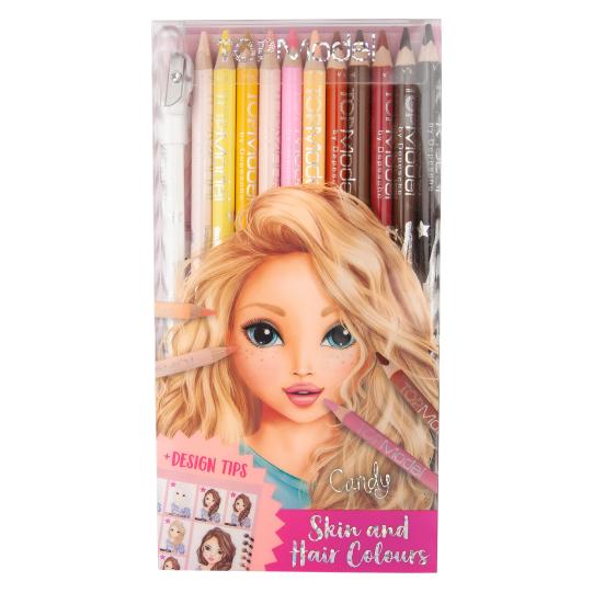 TOPModel Coloured Pencil Set (Skin And Hair Colours)