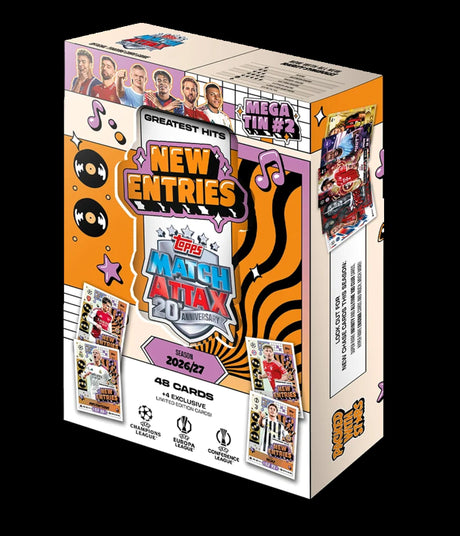 Topps Match Attax 20th Anniversary Trading Cards 2026/2027 Mega Tin Assortment