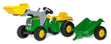 Rolly John Deere Ride-On Tractor with Trailer