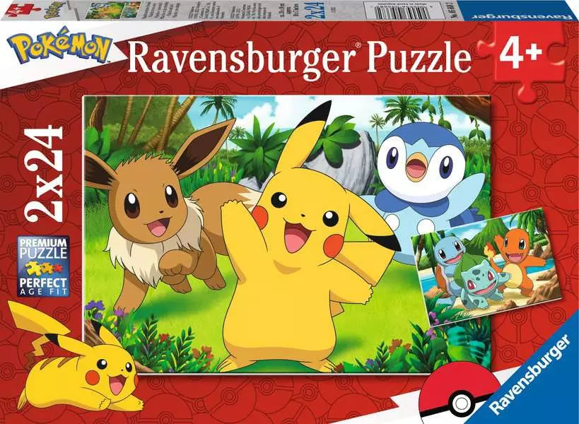 Pokemon: 2 x 24-piece Puzzles