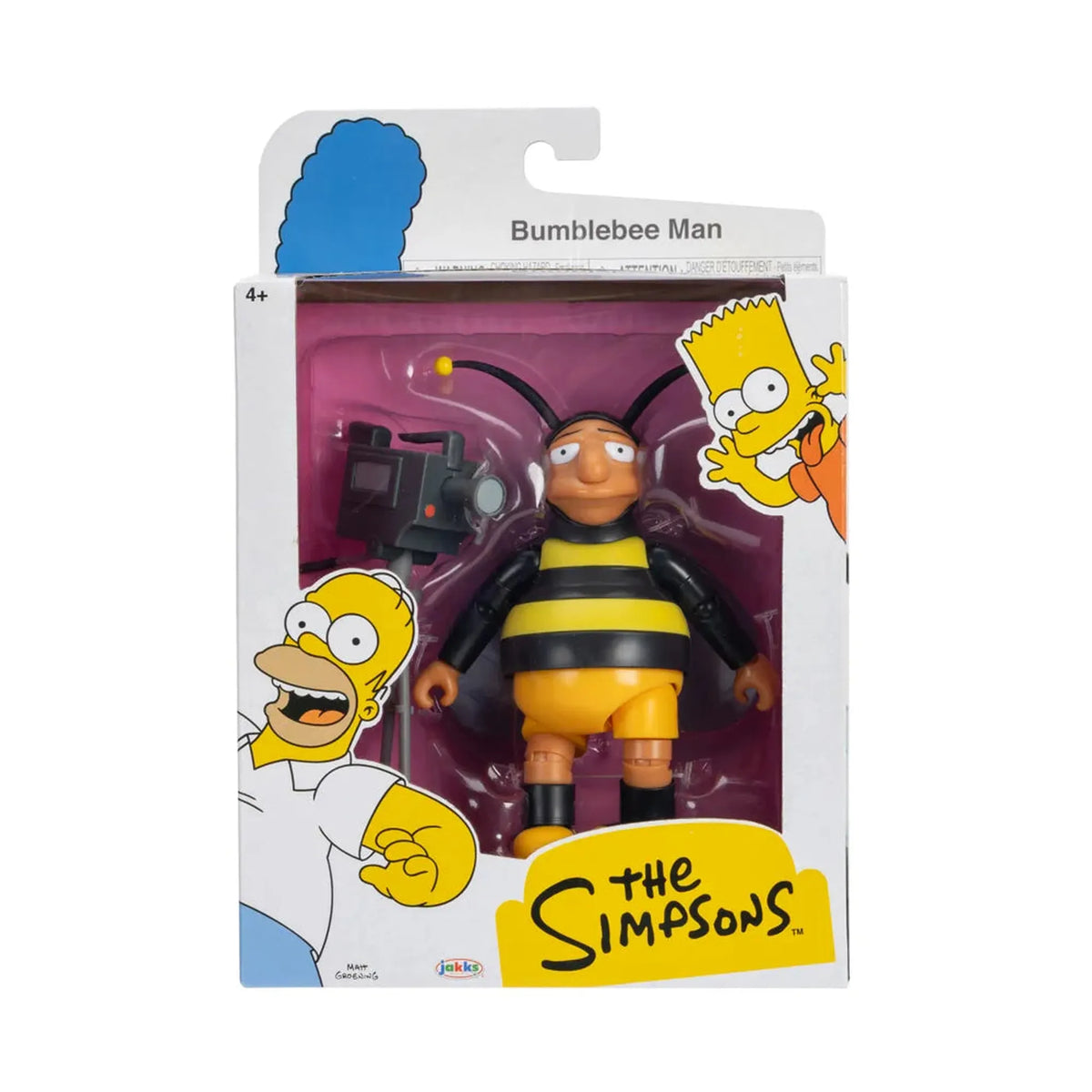 The Simpsons 5-inch Figure: Bumblebee Man with Video Camera
