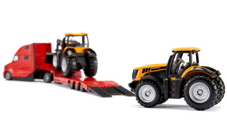 Siku Volvo Truck with 2 JCB Tractors 1:87 Scale