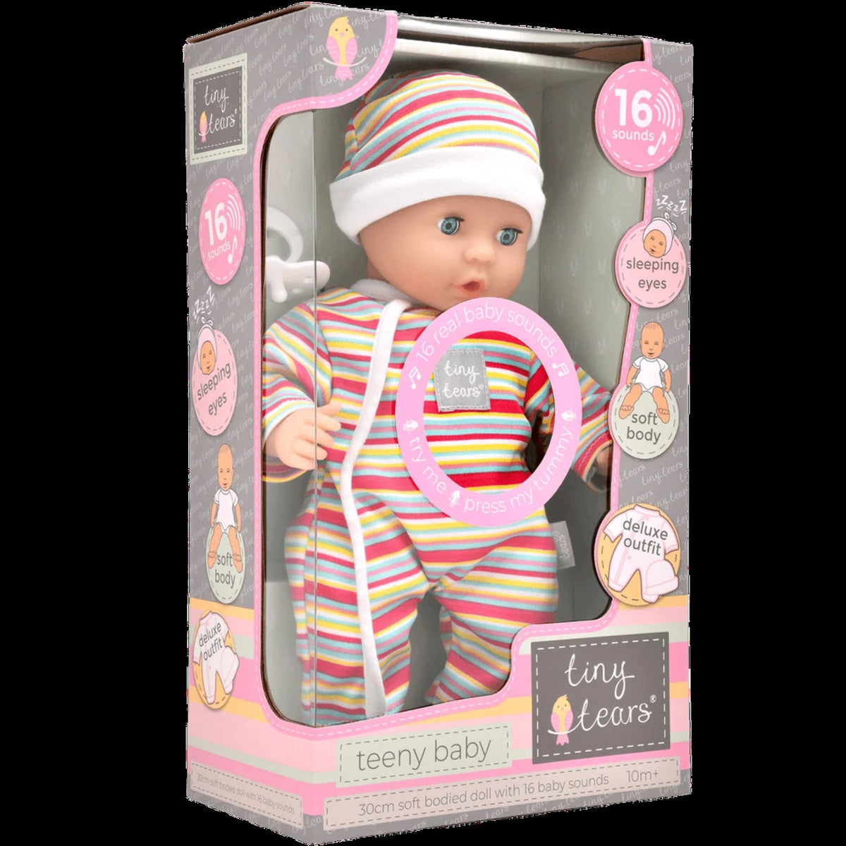 Tiny Tears Teeny Baby with 16 sounds 12"