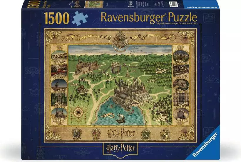 Harry Potter: Hogwarts Map 1500-piece Puzzle
