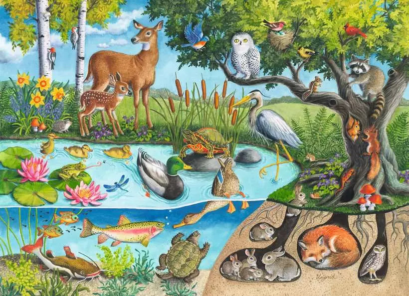 Animals Above & Below 60-piece Puzzle