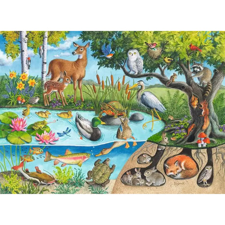 Animals Above & Below 60-piece Puzzle