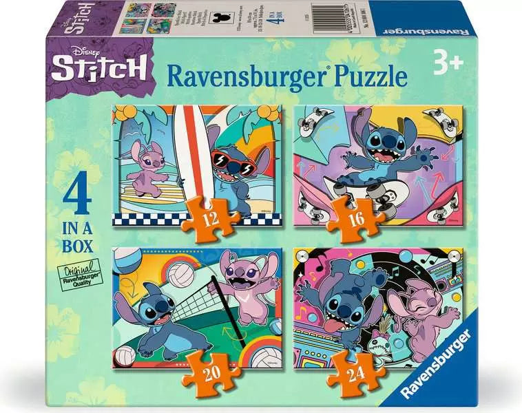 Disney Stitch 4-in-a-Box Puzzles