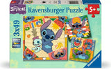 Disney Stitch: 3 x 49-piece Puzzles