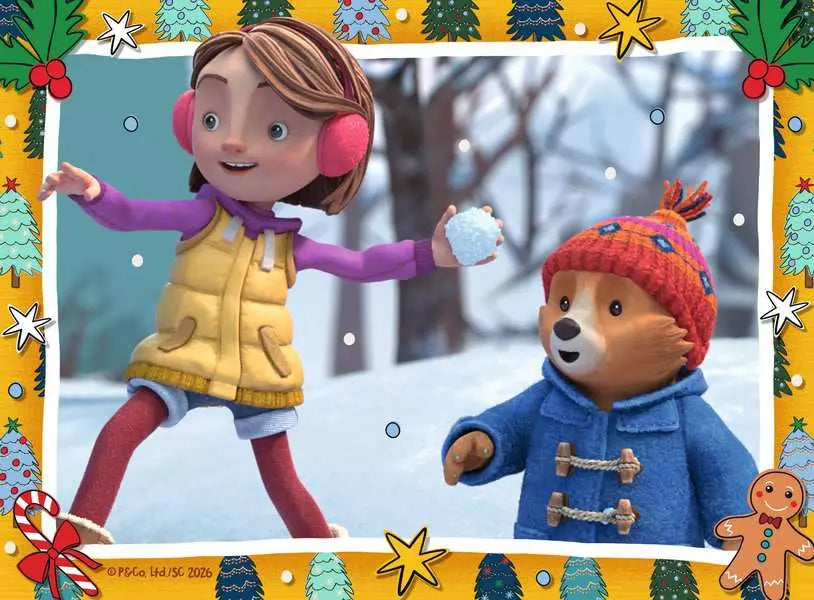 Paddington Bear Christmas 4-in-a-Box Puzzles