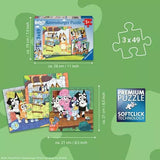 Bluey 3x49-piece Puzzles