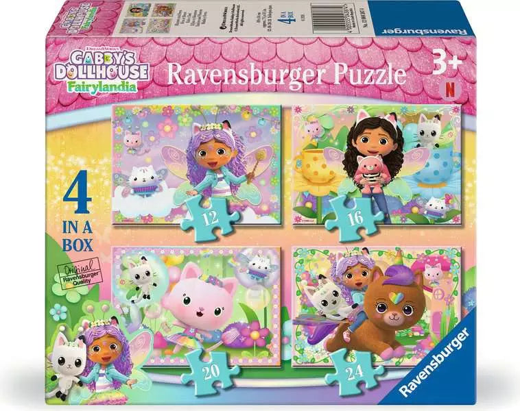 Gabby's Dollhouse: Fairylandia 4-in-a-Box Puzzles
