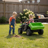 12V AgriBuddy Ride on Jeep & Tipper - Green