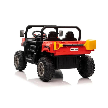 12V AgriBuddy Electric Ride-On Jeep & Tipper - Red