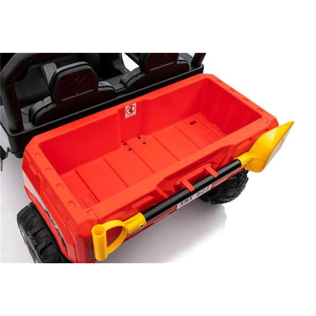 12V AgriBuddy Electric Ride-On Jeep & Tipper - Red