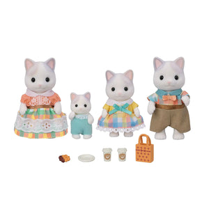 Sylvanian Families Latte Cat Family