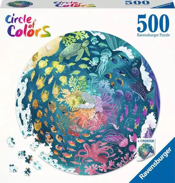 Ocean: Circle of Colours 500-piece Circular Puzzle