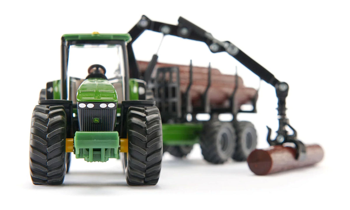 Siku John Deere Tractor with forestry trailer 1:50 Scale