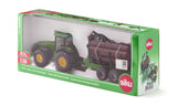 Siku John Deere Tractor with forestry trailer 1:50 Scale