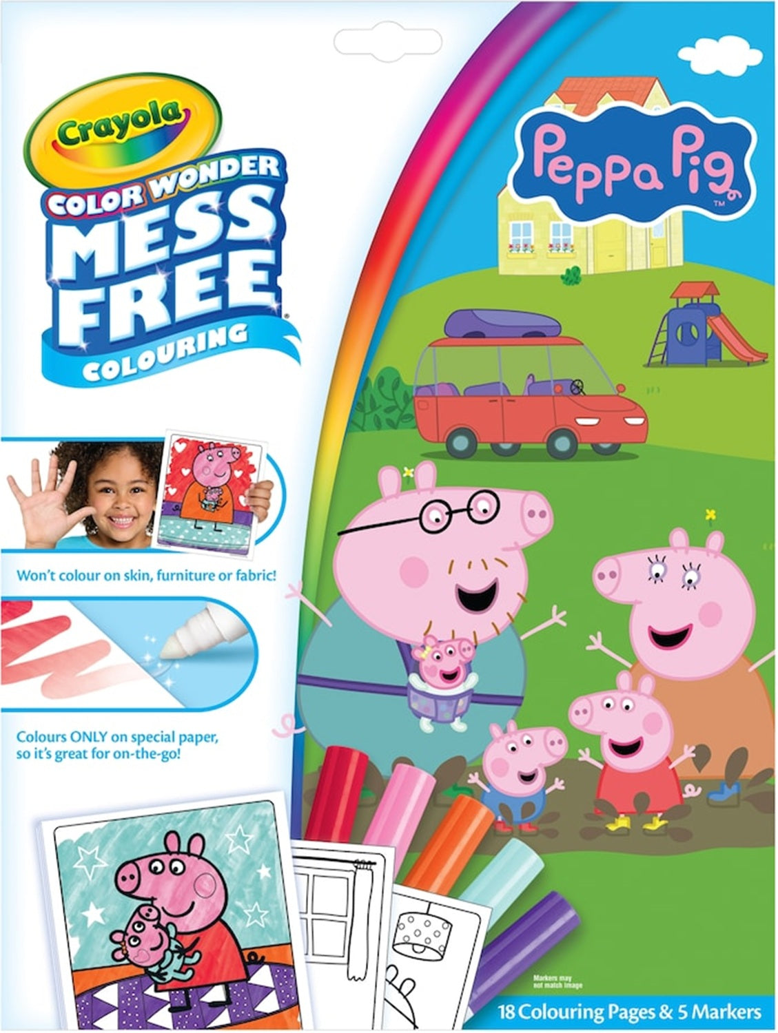 Crayola Colour Wonder Mess Free Colouring Set - Peppa Pig