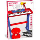 Bontempi 37-key electronic keyboard with stool and microphone