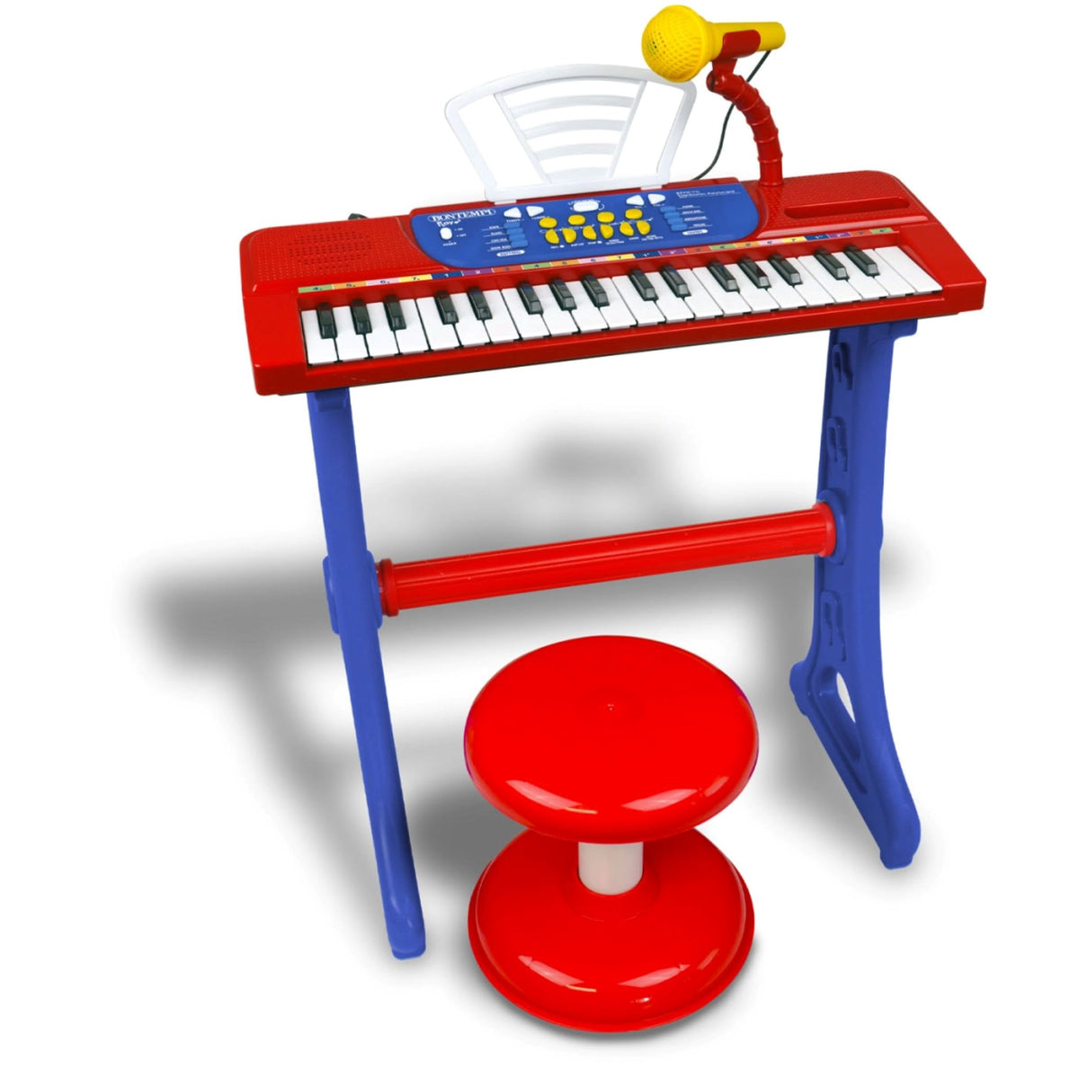 Bontempi 37-key electronic keyboard with stool and microphone