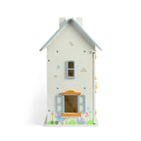Bigjigs Bundle: Summer Cottage Wooden Doll's House with Furniture & Doll Family